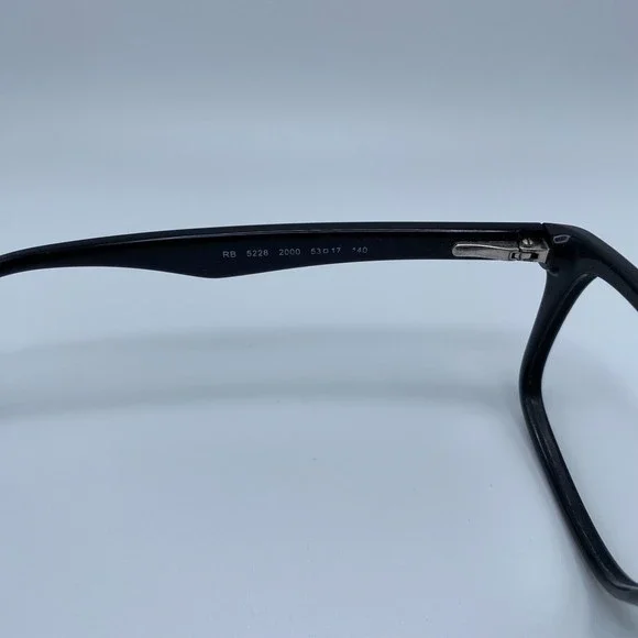 Ray-Ban RB 5228 53mm Acetate Full Rim Eyeglasses - Black - Picture 5 of 11